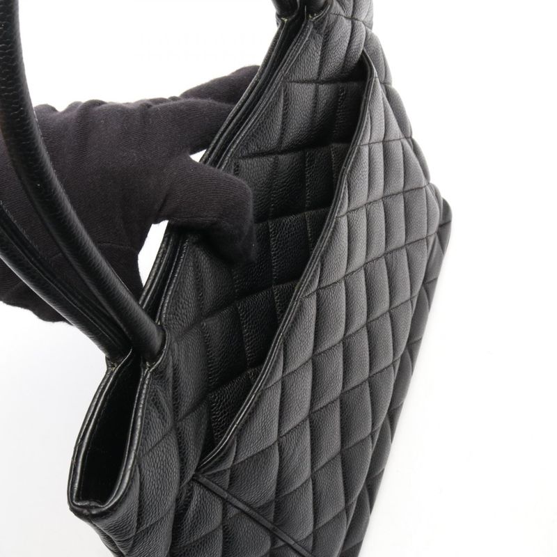 Chanel Tote Bag Reproduction Tote Black Caviar Skin (grained Calf) Reproduction