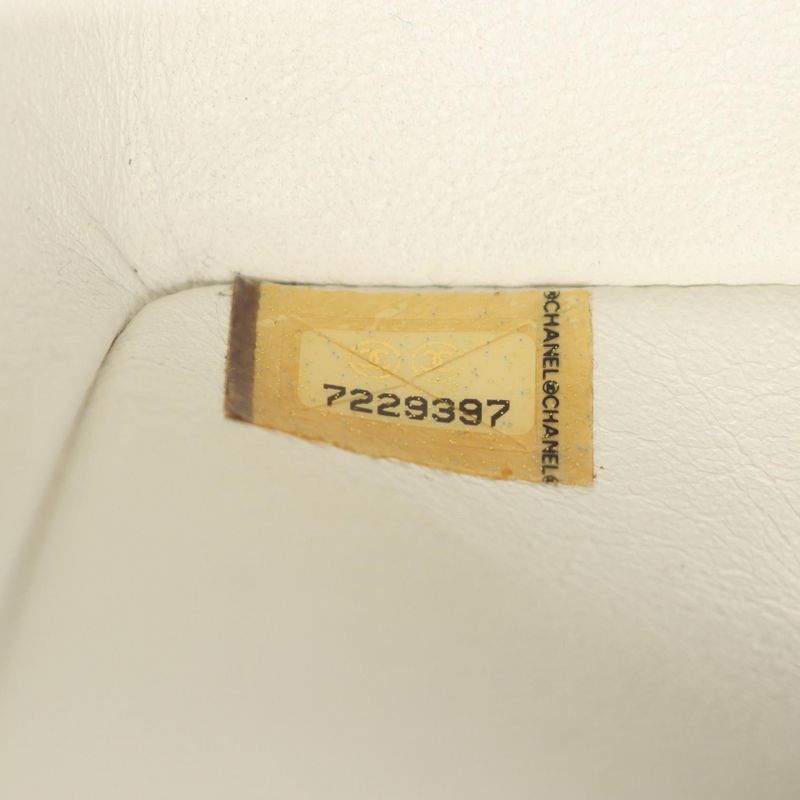 Chanel Shoulder Bag Matelasse Double Flap White Lambskin Matelasse Double Flap