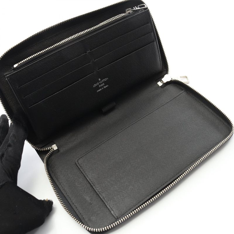 Louis Vuitton Round Long Wallet Zippy Organizer Damier Graphite N63077 Other