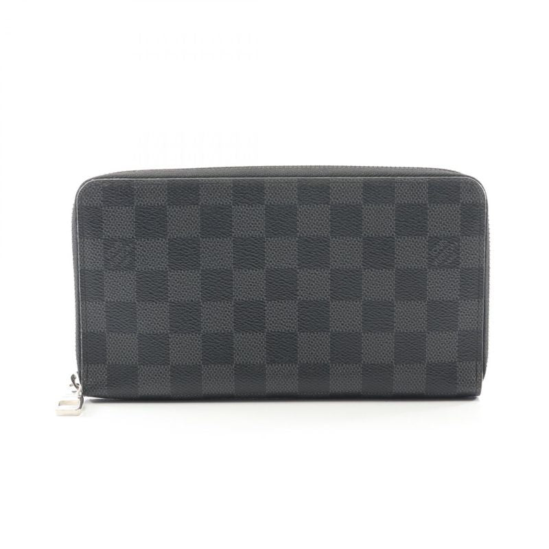 Louis Vuitton Round Long Wallet Zippy Organizer Damier Graphite N63077 Other