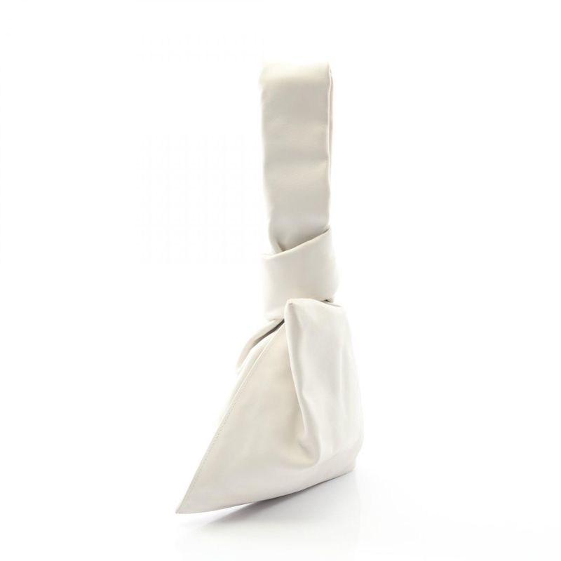 Bottega Veneta Second Bag Clutch Bag Mini The Twist 652001 White Leather Mini