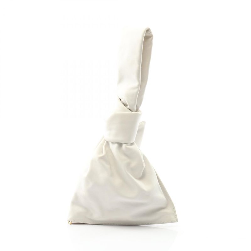Bottega Veneta Second Bag Clutch Bag Mini The Twist 652001 White Leather Mini
