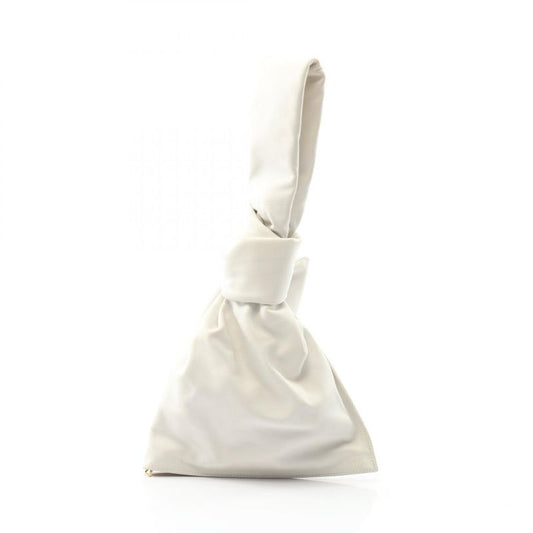 Bottega Veneta Second Bag Clutch Bag Mini The Twist 652001 White Leather Mini