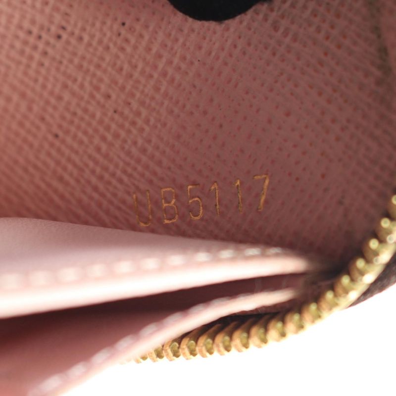 Louis Vuitton Round Long Wallet Zippy Wallet Monogram Rose Ballerine M41894