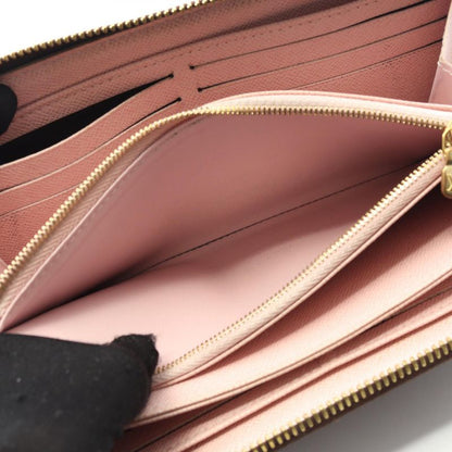 Louis Vuitton Round Long Wallet Zippy Wallet Monogram Rose Ballerine M41894