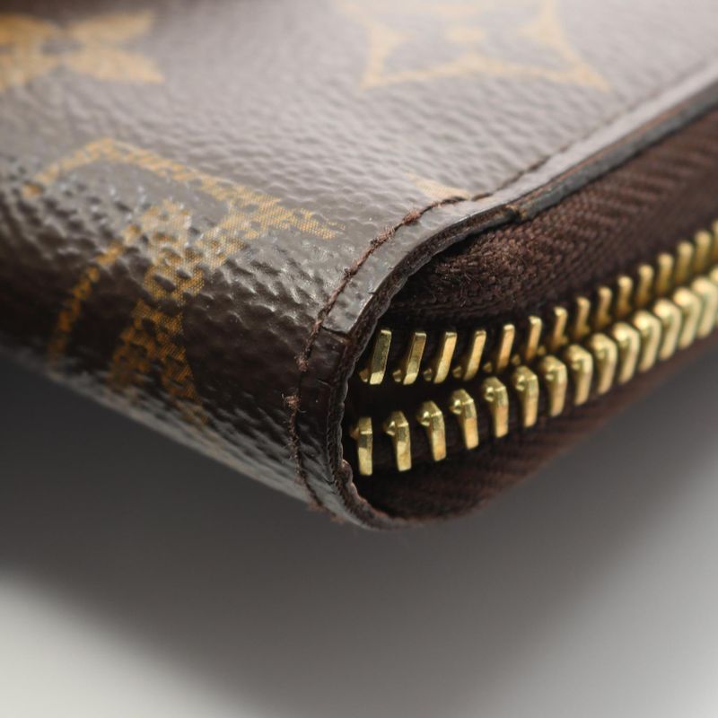 Louis Vuitton Round Long Wallet Zippy Wallet Monogram Rose Ballerine M41894