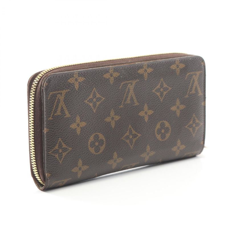 Louis Vuitton Round Long Wallet Zippy Wallet Monogram Rose Ballerine M41894
