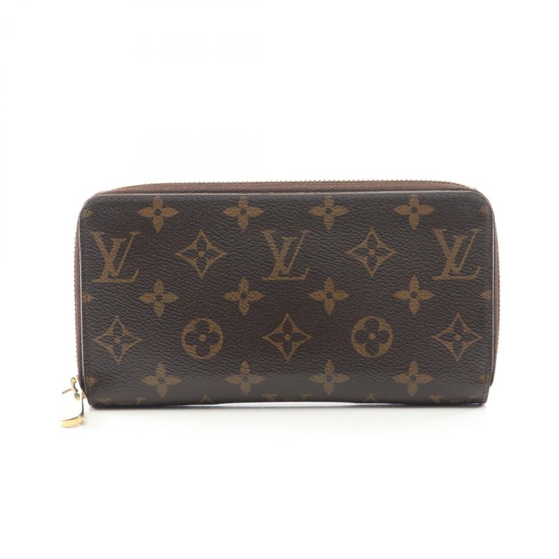 Louis Vuitton Round Long Wallet Zippy Wallet Monogram Rose Ballerine M41894