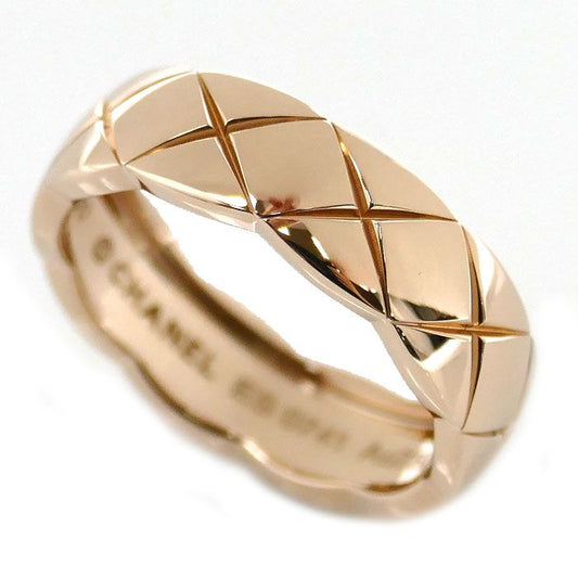Chanel 18K Pink Gold Pink Gold Coco Crush Ring J10817 Size 20 60 7.2g Men's
