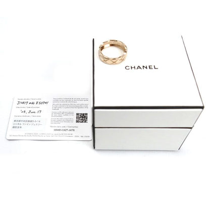 Chanel 18K Pink Gold Pink Gold Coco Crush Ring J10817 Size 20 60 7.2g Men's