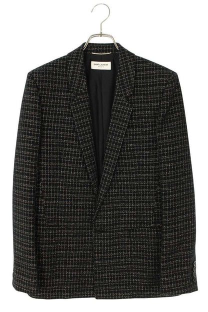 Saint Laurent Paris 644409 Y1c81 Tweed Tailored Jacket Men's 44