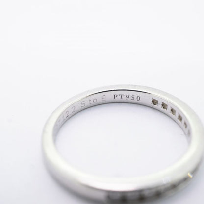 Tiffany & Co Ring Channel-set Half Eternity Pt950 Platinum Diamond #9 Ladies