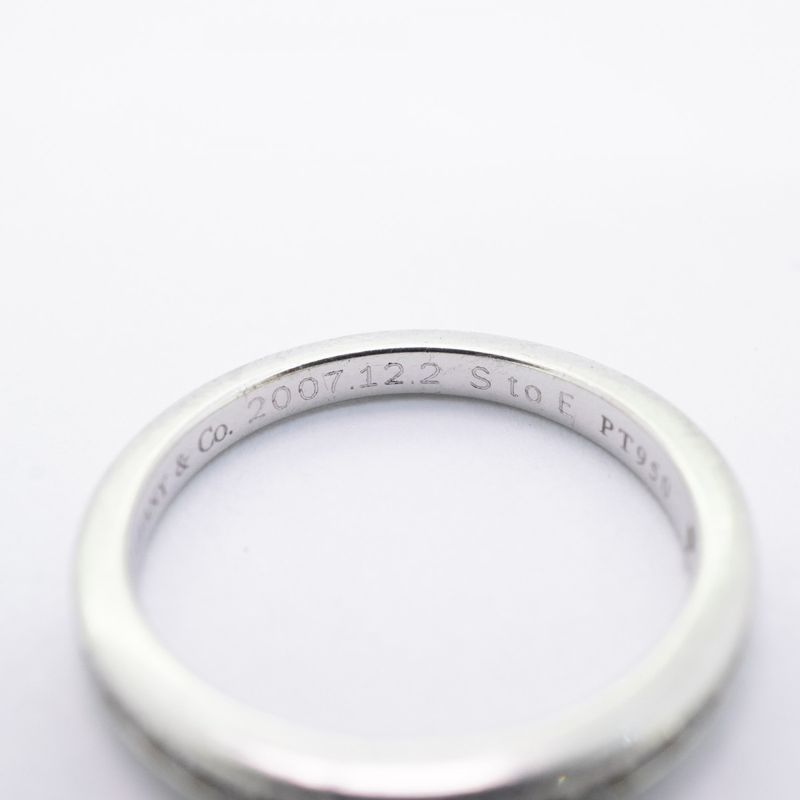 Tiffany & Co Ring Channel-set Half Eternity Pt950 Platinum Diamond #9 Ladies