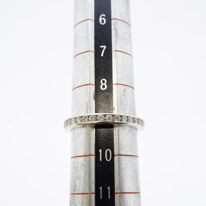 Tiffany & Co Ring Channel-set Half Eternity Pt950 Platinum Diamond #9 Ladies