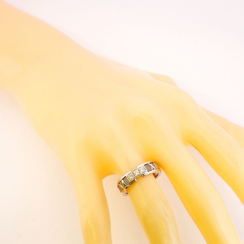 Tiffany & Co Ring Atlas 3PD 18K White Gold White Gold Diamond #10 Ladies