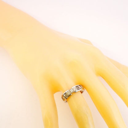 Tiffany & Co Ring Atlas 3PD 18K White Gold White Gold Diamond #10 Ladies