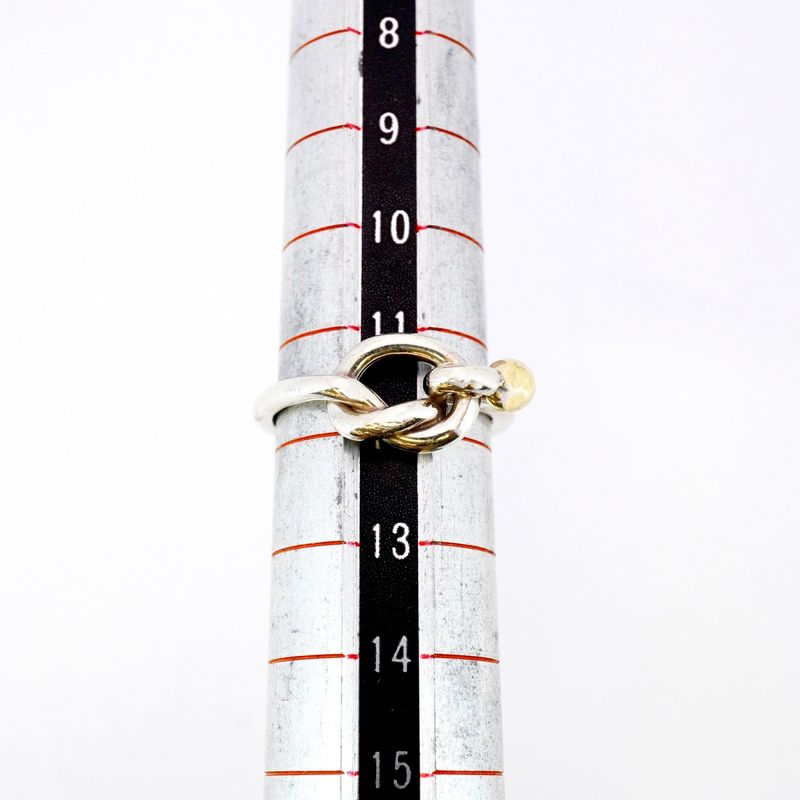 Tiffany & Co Ring Hook And Eye 18K Yellow Gold Yellow Gold Silver 925 Size 11.5