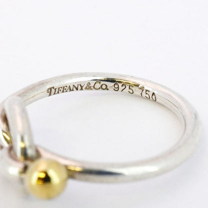 Tiffany & Co Ring Hook And Eye 18K Yellow Gold Yellow Gold Silver 925 Size 11.5