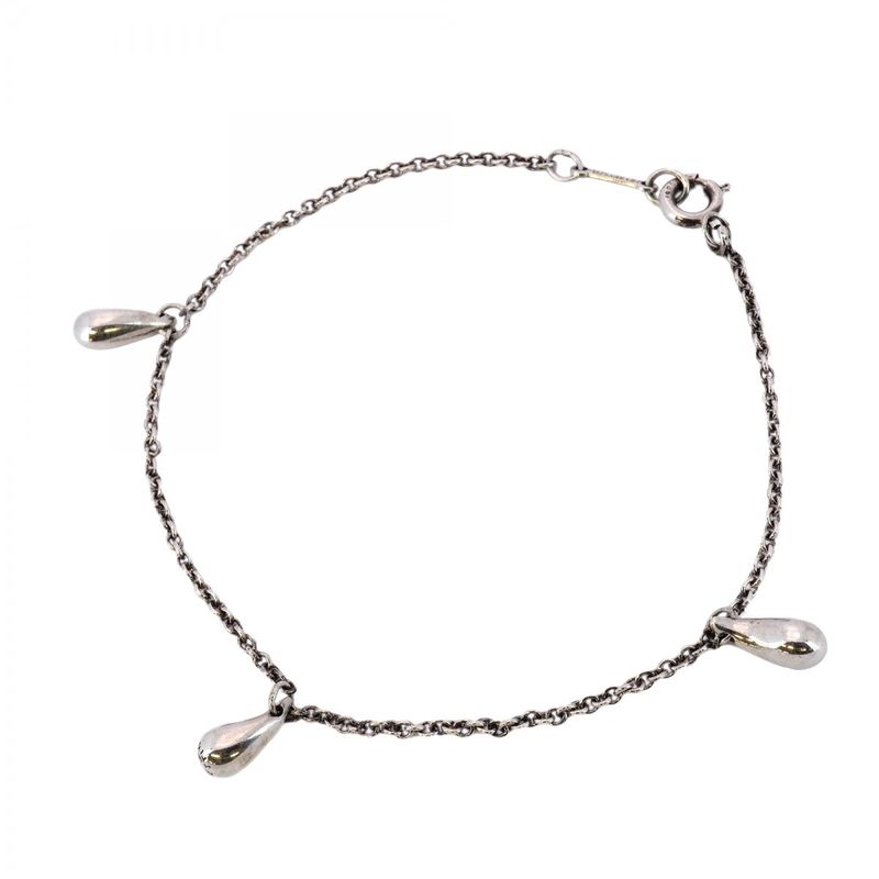 Tiffany & Co Bracelet Teardrop 3 Motifs Silver 925 Ladies