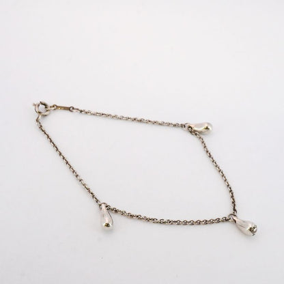 Tiffany & Co Bracelet Teardrop 3 Motifs Silver 925 Ladies
