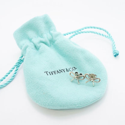 Tiffany & Co Earrings Bow/ribbon 925 Silver Ladies