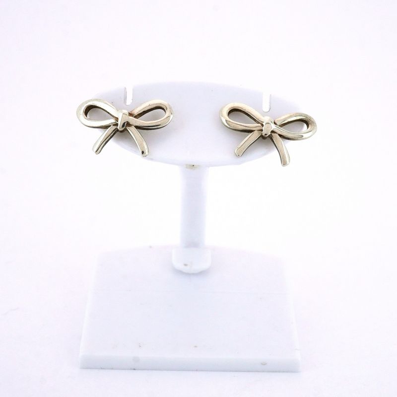 Tiffany & Co Earrings Bow/ribbon 925 Silver Ladies