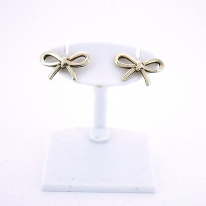 Tiffany & Co Earrings Bow/ribbon 925 Silver Ladies