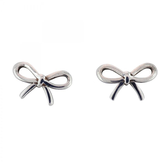 Tiffany & Co Earrings Bow/ribbon 925 Silver Ladies