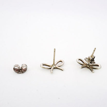 Tiffany & Co Earrings Bow/ribbon 925 Silver Ladies