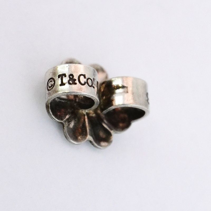 Tiffany & Co Earrings Bow/ribbon 925 Silver Ladies