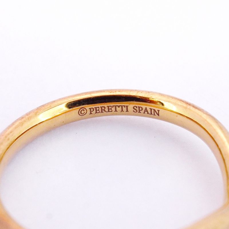 Tiffany & Co Ring Curved Band 1PD 18K Pink Gold Pink Gold Diamond #10 Ladies