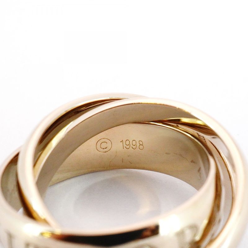 Cartier Ring Trinity 1998 Christmas Limited Edition 18K White Gold White Gold