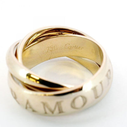 Cartier Ring Trinity 1998 Christmas Limited Edition 18K White Gold White Gold
