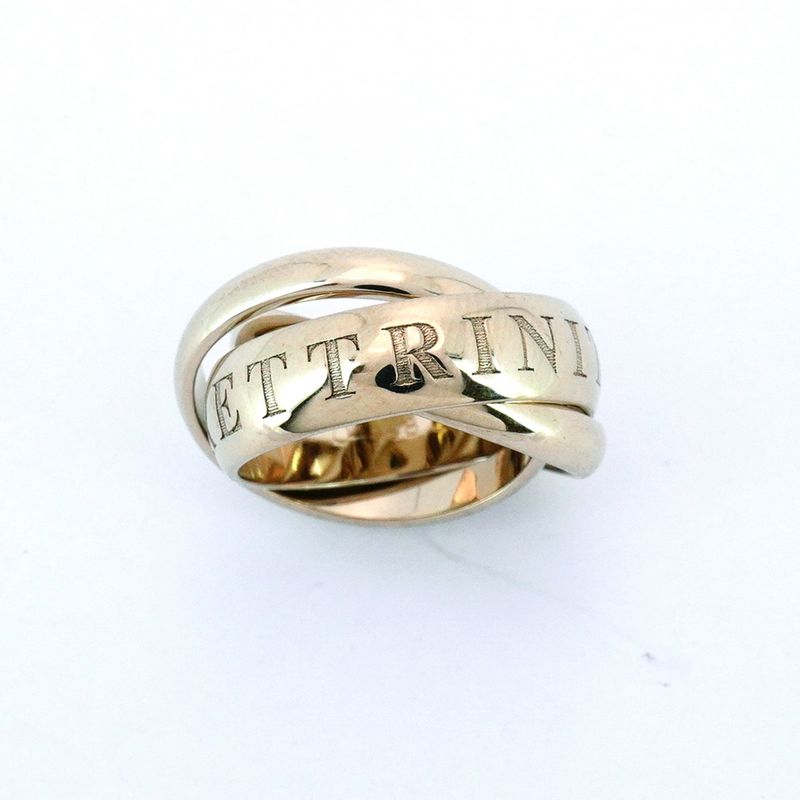 Cartier Ring Trinity 1998 Christmas Limited Edition 18K White Gold White Gold