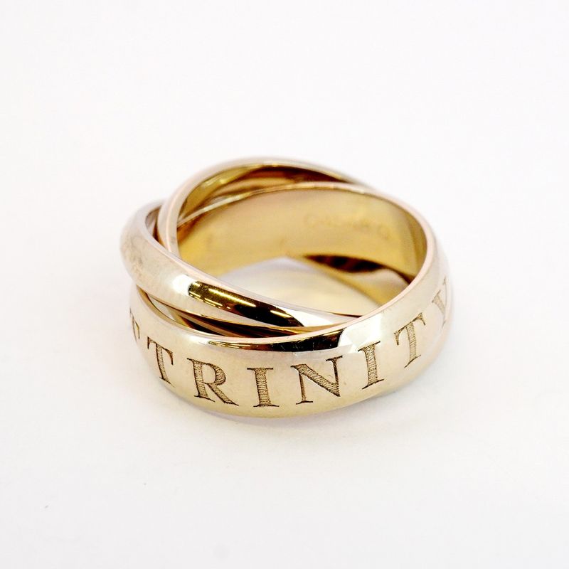 Cartier Ring Trinity 1998 Christmas Limited Edition 18K White Gold White Gold