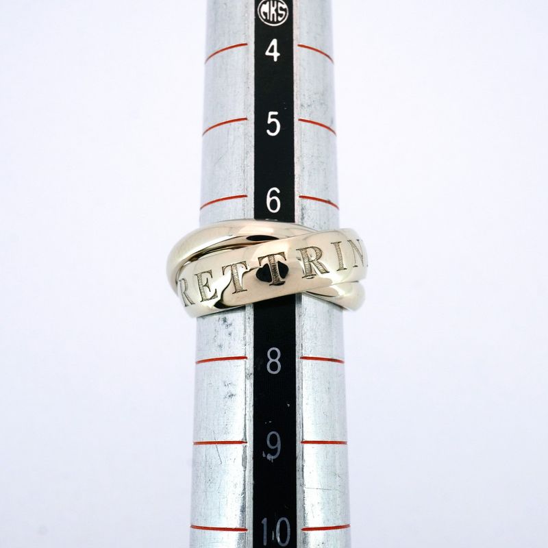 Cartier Ring Trinity 1998 Christmas Limited Edition 18K White Gold White Gold