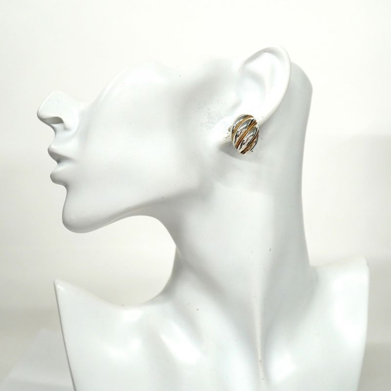 Tiffany & Co Earring Twist/rope 18K Yellow Gold Yellow Gold Silver 925 Ladies