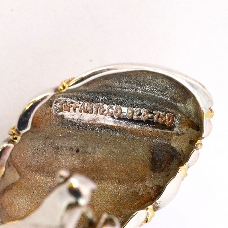 Tiffany & Co Earring Twist/rope 18K Yellow Gold Yellow Gold Silver 925 Ladies