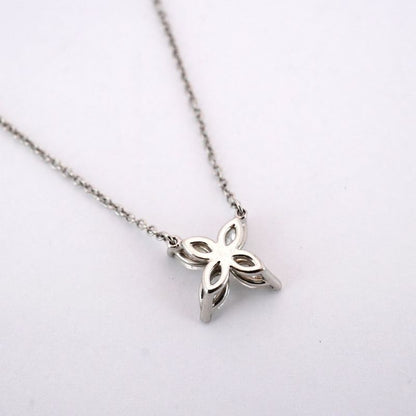 Tiffany & Co Necklace Victoria Medium Pt950 Platinum Diamond Ladies