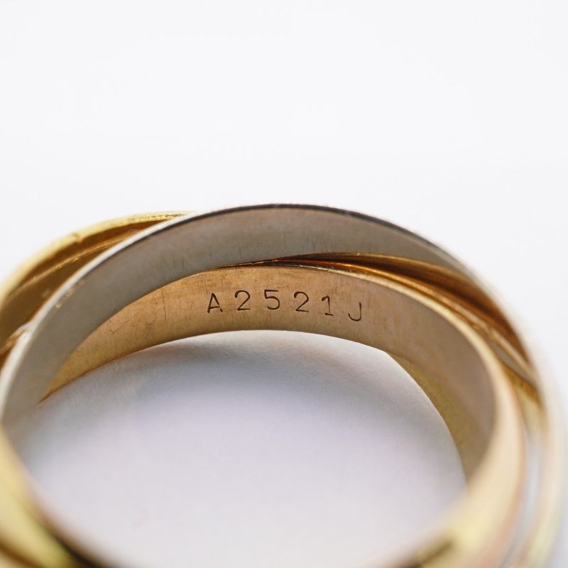 Cartier Ring Trinity Classic Model 18K Yellow Gold Yellow Gold 18K White Gold