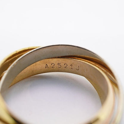 Cartier Ring Trinity Classic Model 18K Yellow Gold Yellow Gold 18K White Gold
