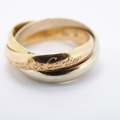 Cartier Ring Trinity Classic Model 18K Yellow Gold Yellow Gold 18K White Gold