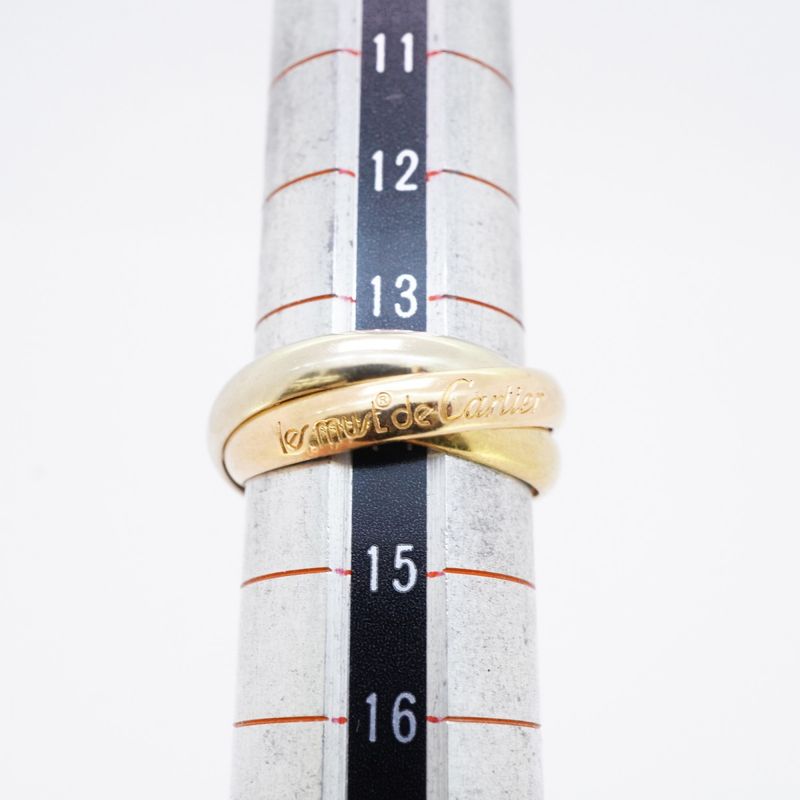 Cartier Ring Trinity Classic Model 18K Yellow Gold Yellow Gold 18K White Gold