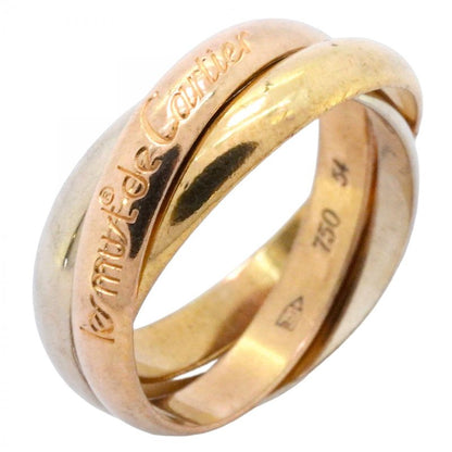 Cartier Ring Trinity Classic Model 18K Yellow Gold Yellow Gold 18K White Gold
