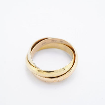 Cartier Ring Trinity Classic Model 18K Yellow Gold Yellow Gold 18K White Gold