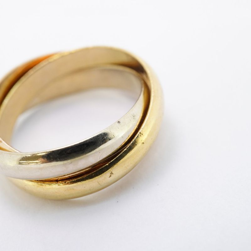 Cartier Ring Trinity Classic Model 18K Yellow Gold Yellow Gold 18K White Gold