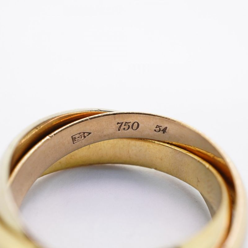 Cartier Ring Trinity Classic Model 18K Yellow Gold Yellow Gold 18K White Gold