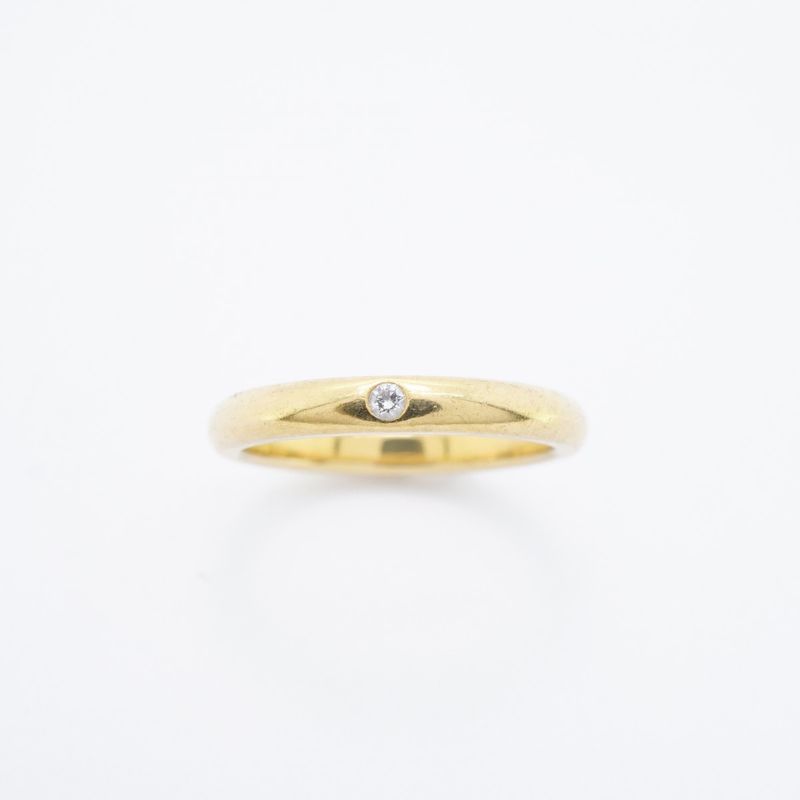 Tiffany & Co Ring Stacking Band 1PD 18K Yellow Gold Yellow Gold Diamond #10