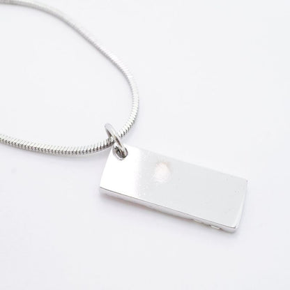 Christian Dior Necklace Trotter Metal Silver White Pin Cles Deuce