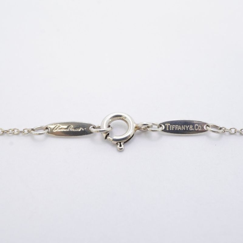 Tiffany & Co Necklace Open Heart 2PD Silver 925 Diamond Ladies